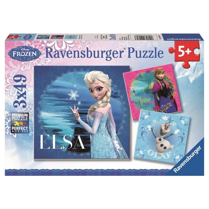 Ravensburger Puzzle-Box - Die Eiskönigin - Elsa, Anna & Olaf - 3x 49 Teile 1 Ravensburger Puzzle-Box - Die Eiskönigin - Elsa, Anna & Olaf - 3x 49 Teile