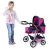 Besttoy - Kombi Puppenwagen - Blau/pink/schwarz