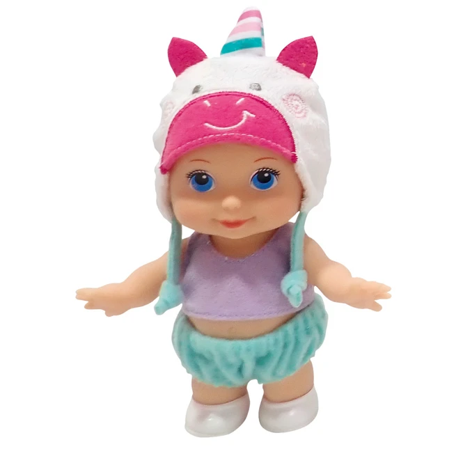 Minipuppe Mit Tiermütze - 1 Stück 2 Minipuppe Mit Tiermütze - 1 Stück – Bild 2