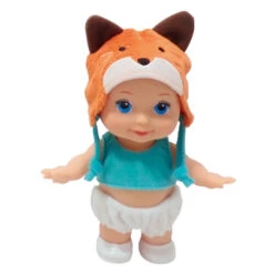 Minipuppe Mit Tiermütze - 1 Stück 7 Minipuppe Mit Tiermütze - 1 Stück -Kinderspielzeug Verkauf 221685 4016096388423 besttoy minipuppen mit tiermuetze 02