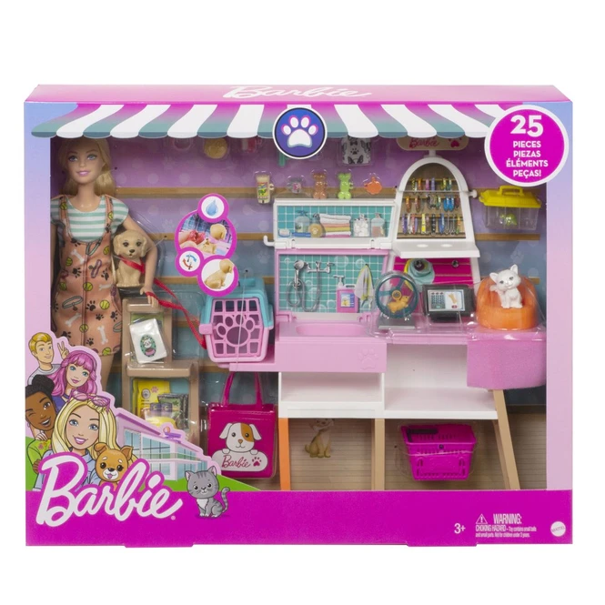 MATTEL Barbie - Haustier Salon - Spielset Mit Puppe 1 MATTEL Barbie - Haustier Salon - Spielset Mit Puppe