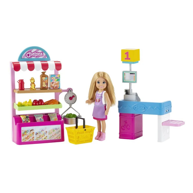 MATTEL Barbie - Chelsea Kann Alles Sein - Supermarkt - Spielset Mit Puppe 2 MATTEL Barbie - Chelsea Kann Alles Sein - Supermarkt - Spielset Mit Puppe – Bild 2