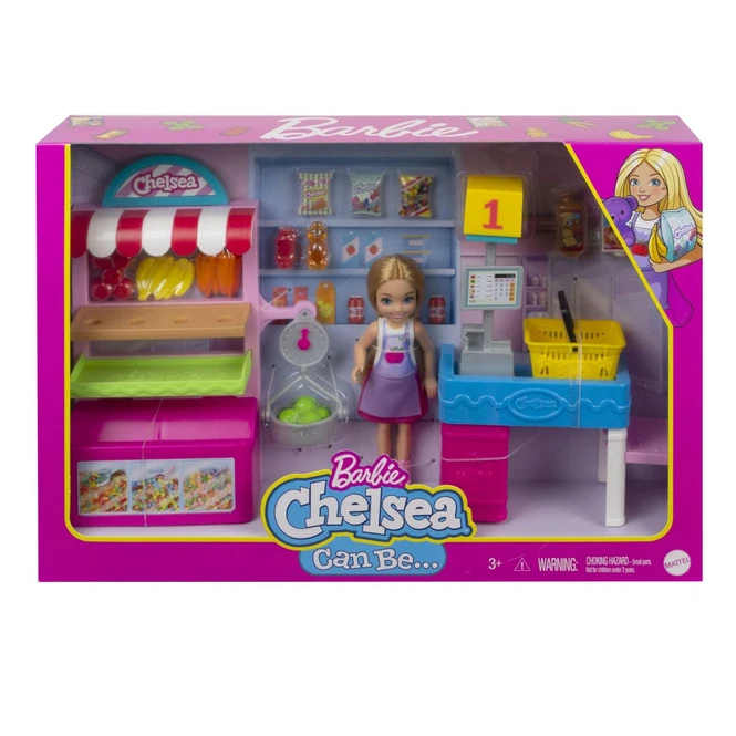 MATTEL Barbie - Chelsea Kann Alles Sein - Supermarkt - Spielset Mit Puppe 4 MATTEL Barbie - Chelsea Kann Alles Sein - Supermarkt - Spielset Mit Puppe – Bild 4
