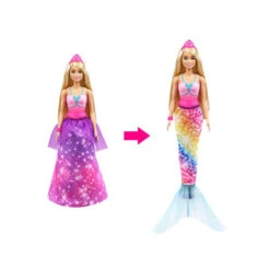 MATTEL Barbie Dreamtopia 2-in-1 Prinzessin & Meerjungfrau Puppe
