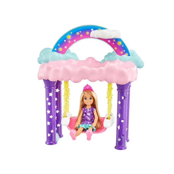 MATTEL Barbie Dreamtopia - Chelsea Regenbogen-Schaukel-Spielset Mit Puppe 2 MATTEL Barbie Dreamtopia - Chelsea Regenbogen-Schaukel-Spielset Mit Puppe – Bild 2