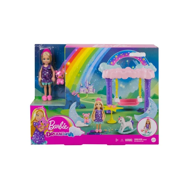 MATTEL Barbie Dreamtopia - Chelsea Regenbogen-Schaukel-Spielset Mit Puppe 4 MATTEL Barbie Dreamtopia - Chelsea Regenbogen-Schaukel-Spielset Mit Puppe – Bild 4
