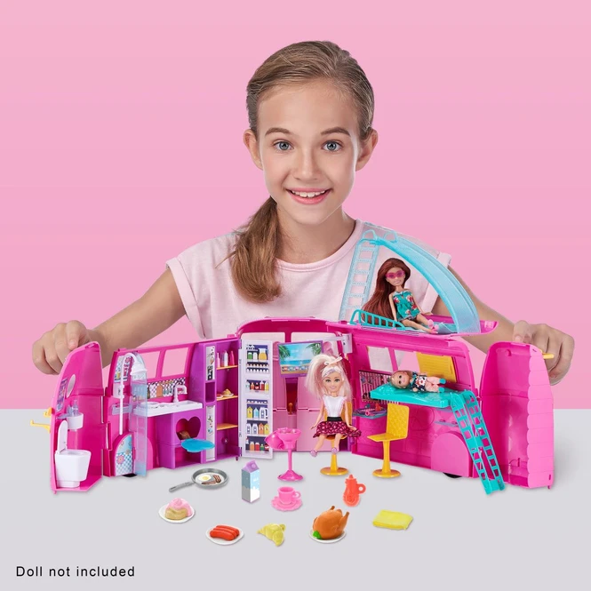 Zuru Sparkle Girlz - Puppen Spielset - Retro Camper 2 Zuru Sparkle Girlz - Puppen Spielset - Retro Camper – Bild 2