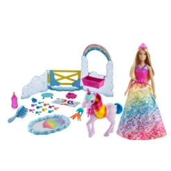 MATTEL Barbie - Dreamtopia - Prinzessin Mit Einhorn 6 MATTEL Barbie - Dreamtopia - Prinzessin Mit Einhorn -Kinderspielzeug Verkauf 231711 887961914061 mattel bab barbie fairytale einhorn 01