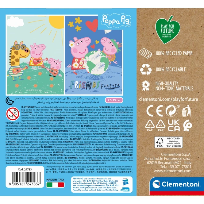 Clementoni Peppa Wutz - Play For Future - Kinderpuzzle - 2 X 20 Teile 2 Clementoni Peppa Wutz - Play For Future - Kinderpuzzle - 2 X 20 Teile – Bild 2