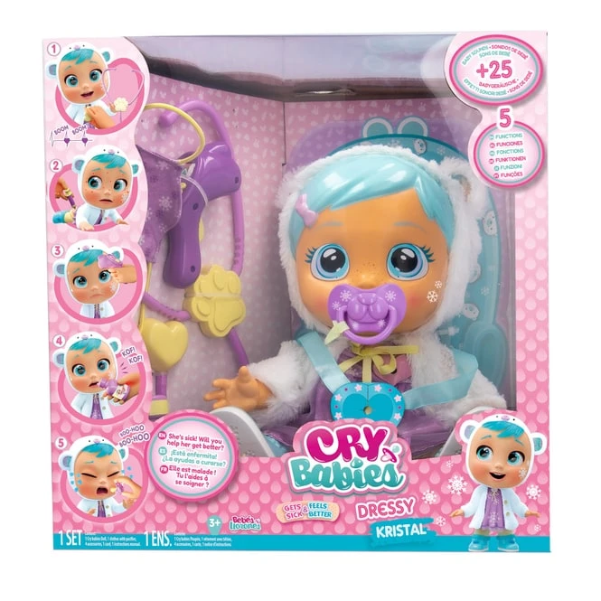 IMC TOYS Cry Babies - Babypuppe - Dressy Kristal Wird Gesund 2 IMC TOYS Cry Babies - Babypuppe - Dressy Kristal Wird Gesund – Bild 2