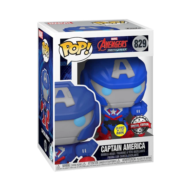 Funko POP! - Marvel Sammelfigur - Captain America Mech 1 Funko POP! - Marvel Sammelfigur - Captain America Mech