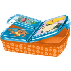 Pokémon - Brotdose - Orange/blau