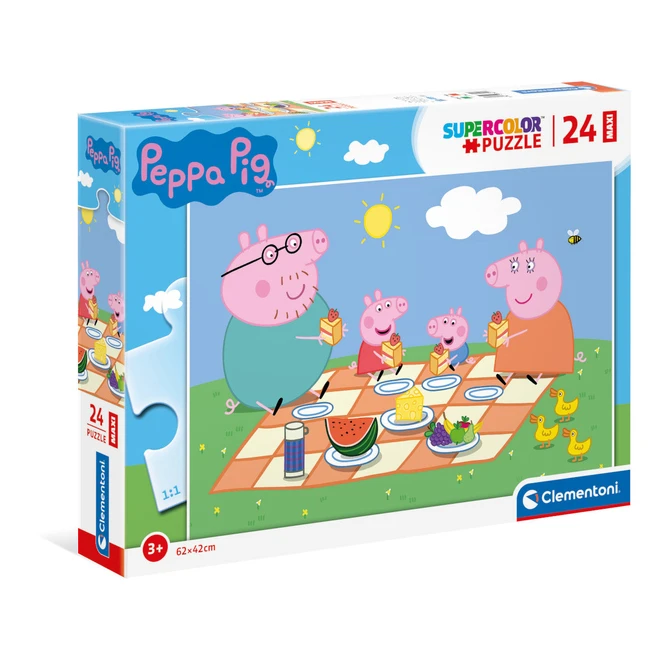 Clementoni Peppa Wutz - Maxi Puzzle - 24 Teile 2 Clementoni Peppa Wutz - Maxi Puzzle - 24 Teile – Bild 2