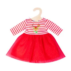 Puppen-Weihnachtskleid - Größe 35 - 45 Cm