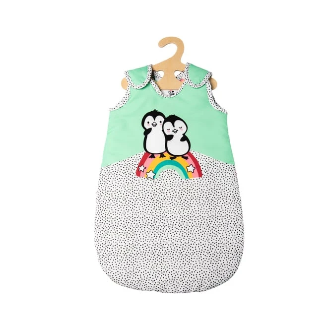 Puppenschlafsack - Pinguin Pünktchen - Größe 35 - 45 Cm 2 Puppenschlafsack - Pinguin Pünktchen - Größe 35 - 45 Cm – Bild 2