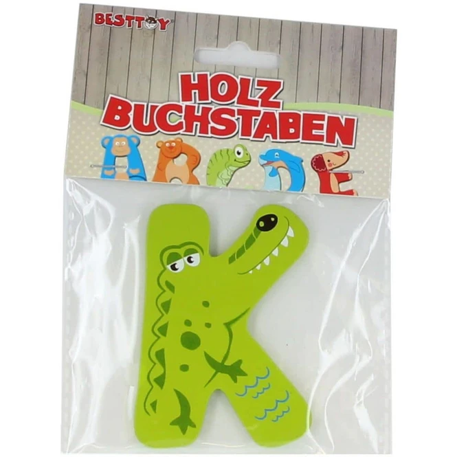 Besttoy - Holzbuchstabe - K - Grün 1 Besttoy - Holzbuchstabe - K - Grün