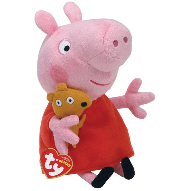 Peppa Wutz - TY Beanie Babies - Peppa - Ca. 15 Cm 1 Peppa Wutz - TY Beanie Babies - Peppa - Ca. 15 Cm