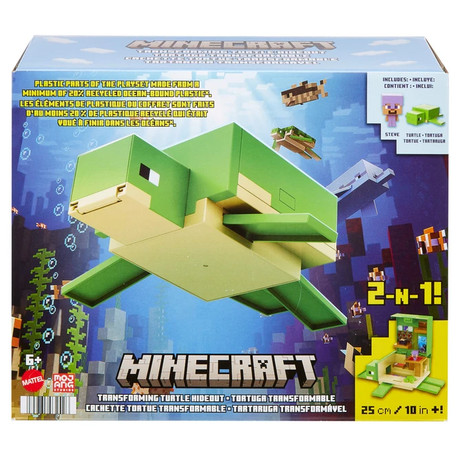 MATTEL Minecraft - Verwandelbares Schildkrötenversteck - 2 In 1 1 MATTEL Minecraft - Verwandelbares Schildkrötenversteck - 2 In 1
