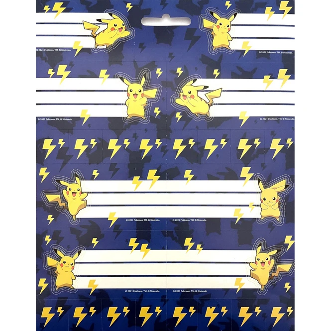 Pokémon - Heftetiketten - 8 Stück 1 Pokémon - Heftetiketten - 8 Stück