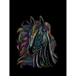 Besttoy - Kratzbild Pferd