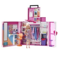 MATTEL Barbie - Traumkleiderschrank Und Blonde Puppe