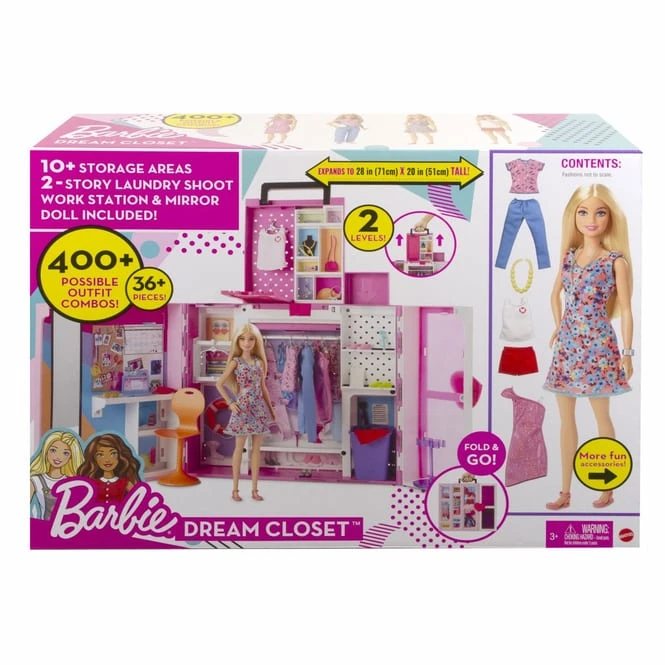 MATTEL Barbie - Traumkleiderschrank Und Blonde Puppe 4 MATTEL Barbie - Traumkleiderschrank Und Blonde Puppe – Bild 4