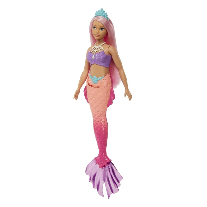 MATTEL Barbie Dreamtopia - Meerjungfrau Puppe - Kurvig, Rosa Haare 2 MATTEL Barbie Dreamtopia - Meerjungfrau Puppe - Kurvig, Rosa Haare – Bild 2