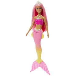 MATTEL Barbie Dreamtopia - Meerjungfrau Puppe - Pinkfarbenes Haar