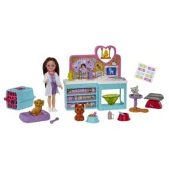 MATTEL Barbie Chelsea - Tierklinik Spielset - Mit Puppe 10 MATTEL Barbie Chelsea - Tierklinik Spielset - Mit Puppe -Kinderspielzeug Verkauf 240604 194735056972 barbie chelsea tierklinik