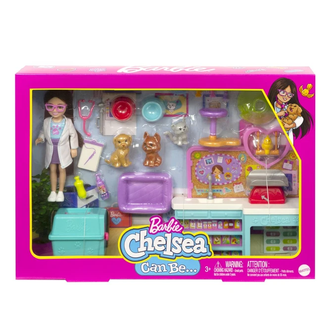 MATTEL Barbie Chelsea - Tierklinik Spielset - Mit Puppe 7 MATTEL Barbie Chelsea - Tierklinik Spielset - Mit Puppe – Bild 7