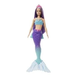 MATTEL Barbie Dreamtopia - Meerjungfrau Puppe - Lilafarbenes Haar