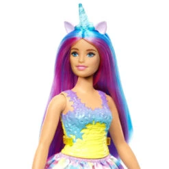 MATTEL Barbie Dreamtopia - Einhorn Puppe - Im Regenbogen-Look 6 MATTEL Barbie Dreamtopia - Einhorn Puppe - Im Regenbogen-Look -Kinderspielzeug Verkauf 240610 194735055968 mattel barbie einhorn blau lila 02