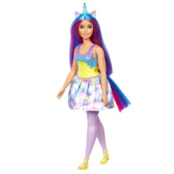 MATTEL Barbie Dreamtopia - Einhorn Puppe - Im Regenbogen-Look 7 MATTEL Barbie Dreamtopia - Einhorn Puppe - Im Regenbogen-Look -Kinderspielzeug Verkauf 240610 194735055968 mattel barbie einhorn blau lila 04