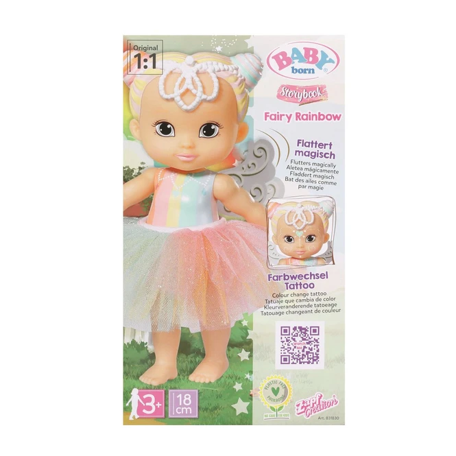 Zapf Creation BABY Born - Storybook - Fairy Rainbow - 18cm 1 Zapf Creation BABY Born - Storybook - Fairy Rainbow - 18cm