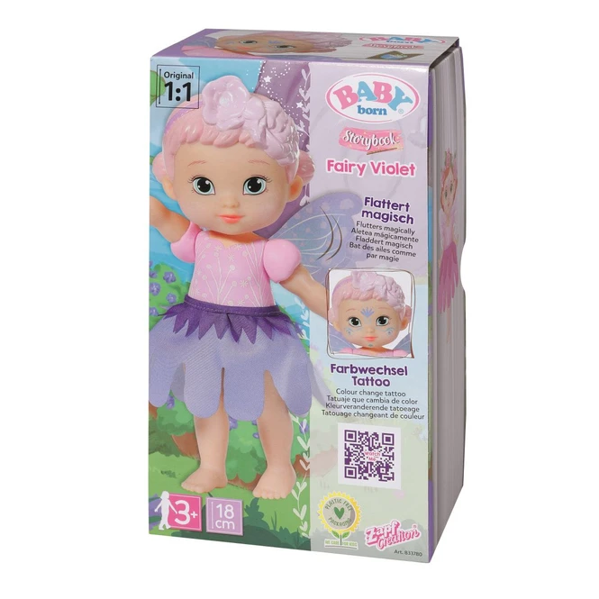 Zapf Creation BABY Born - Storybook Fairy - Violet 18 Cm 2 Zapf Creation BABY Born - Storybook Fairy - Violet 18 Cm – Bild 2