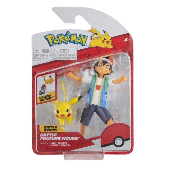 Pokémon - Battle Feature Figur - Ash Und Pikachu 1 Pokémon - Battle Feature Figur - Ash Und Pikachu