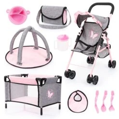 Puppenzubehör Set - Mit Buggy Und Reisebett 10 Puppenzubehör Set - Mit Buggy Und Reisebett -Kinderspielzeug Verkauf 242140 4003336412925 ulba buggyset reisebett 21533