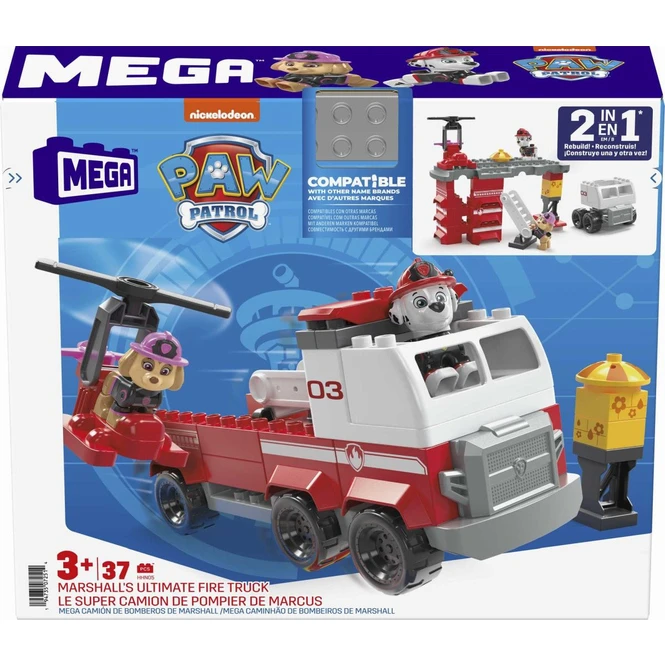 Fisher Price Paw Patrol - Mega Bloks - Marshall's Ultimatives Feuerwehrauto 1 Fisher Price Paw Patrol - Mega Bloks - Marshall's Ultimatives Feuerwehrauto