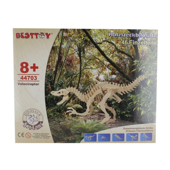 Besttoy - Holz-Modellbau - Velociraptor 1 Besttoy - Holz-Modellbau - Velociraptor