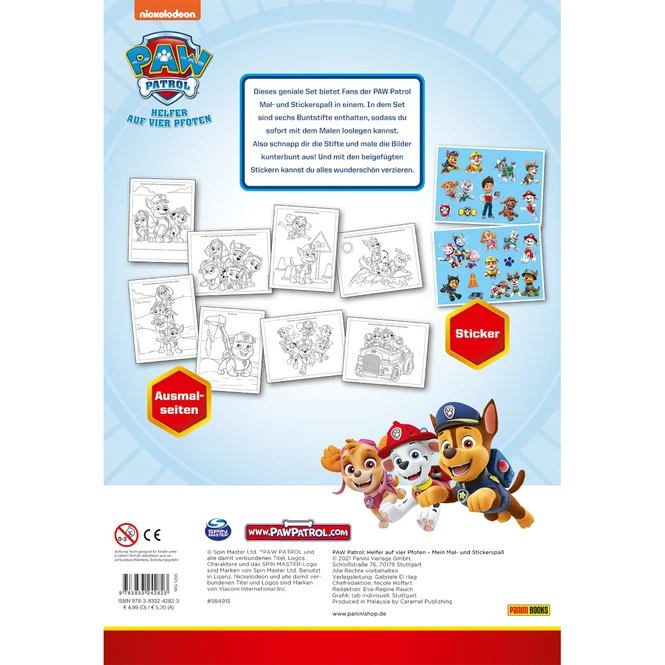 Panini Paw Patrol - Mein Mal- Und Stickerspaß 4 Panini Paw Patrol - Mein Mal- Und Stickerspaß – Bild 4