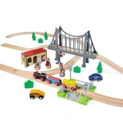 Eichhorn Bahnset Mit Brücke - 55 Tlg. 7 Eichhorn Bahnset Mit Brücke - 55 Tlg. -Kinderspielzeug Verkauf 244426 4003046009248 simba eichhorn bahnset mit bruecke 03