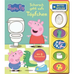 Peppa Wutz - Schorch Geht Auf´s Töpfchen - Soundbuch -Kinderspielzeug Verkauf 244638 9781503766525 phoenix buch peppa pig toepfchen 01