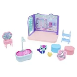 SPIN MASTER Gabby's Dollhouse - Deluxe-Raum - Badezimmer Mit MerCat-Figur -Kinderspielzeug Verkauf 246013 778988374108 spin master gabby s dollhouse badezimmer 04