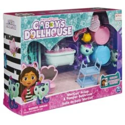 SPIN MASTER Gabby's Dollhouse - Deluxe-Raum - Badezimmer Mit MerCat-Figur -Kinderspielzeug Verkauf 246013 778988374108 spin master gabby s dollhouse badezimmer 09
