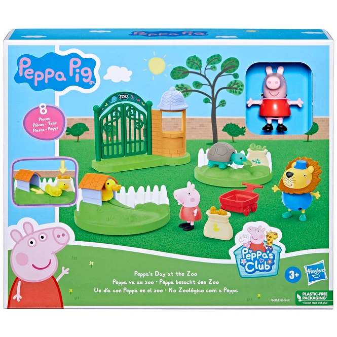Hasbro Peppa Wutz - Spielset - Peppa Besucht Den Zoo 1 Hasbro Peppa Wutz - Spielset - Peppa Besucht Den Zoo