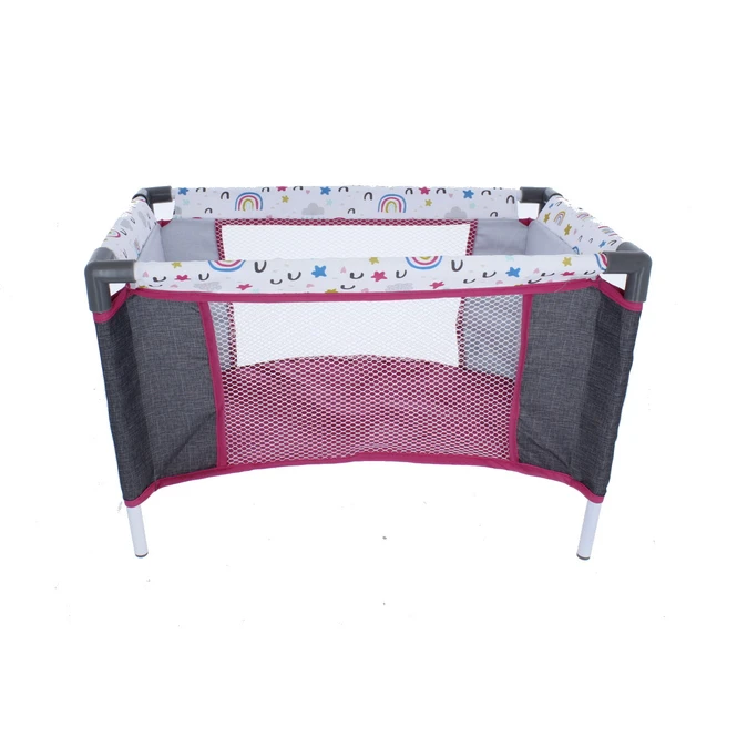 Puppen-Reisebett - Regenbogen 1 Puppen-Reisebett - Regenbogen