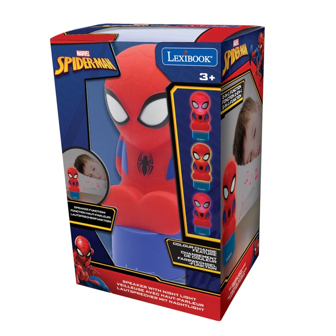 LEXIBOOK Spider-Man LED-Nachtlicht Mit Lautsprecher 2 LEXIBOOK Spider-Man LED-Nachtlicht Mit Lautsprecher – Bild 2