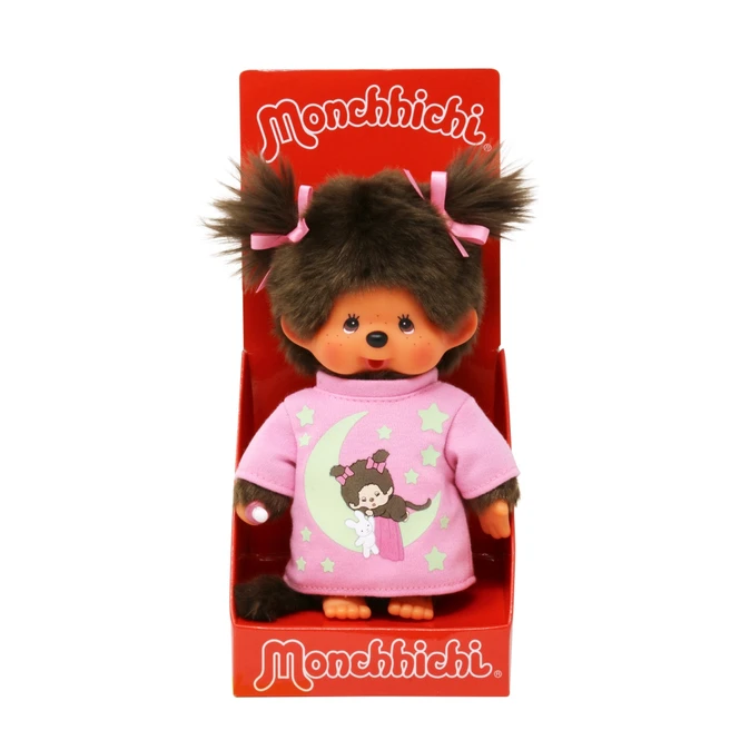Monchhichi - Glow In The Dark - Girl - Ca. 20 Cm 3 Monchhichi - Glow In The Dark - Girl - Ca. 20 Cm – Bild 3