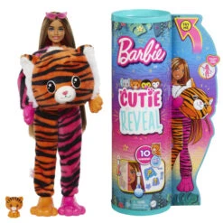 MATTEL Barbie - Cutie Reveal - Dschungel Reihe - Tiger -Kinderspielzeug Verkauf 249505 194735106561 Mattel Barbie Tiger 02