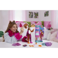 MATTEL Barbie - Cutie Reveal - Dschungel Reihe - Tiger -Kinderspielzeug Verkauf 249505 194735106561 Mattel Barbie Tiger 03